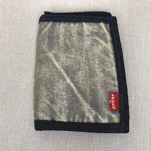 Vintage‎ Levi's acid washed denim trifold wallet